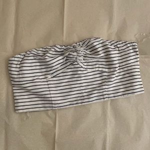 Stripe Crop Tube Top
